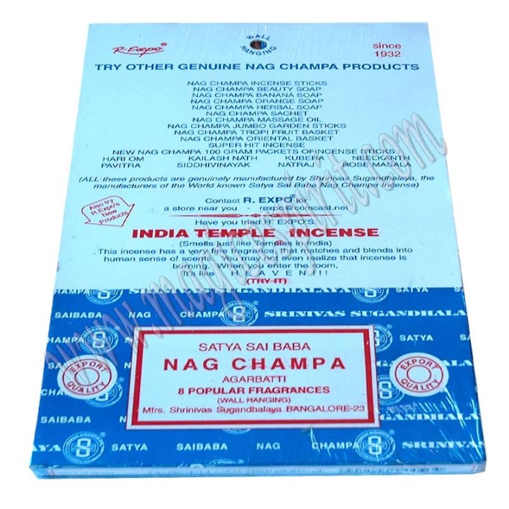 Pack de 8 inciensos Satya