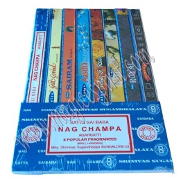 Pack de 8 inciensos Satya