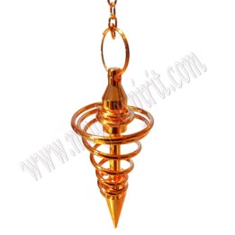 Péndulo Metálico Espiral Color cobre