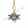 Péndulo Merkaba cuarzo blanco
