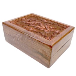 Caja con grabado laser Dragón