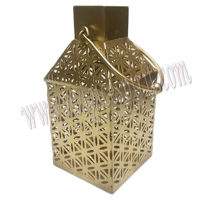 Farolillo Flor de la vida dorado